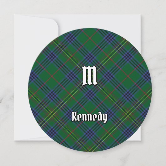 Clan Kennedy Tartan Einladung (Vorderseite)