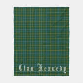 Clan Kennedy Tartan Fleece Blanket (Vorderseite)
