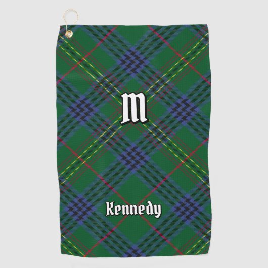 Clan Kennedy Tartan Golfhandtuch (Vorderseite)