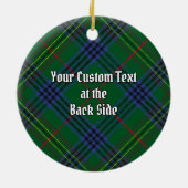 Clan Kennedy Tartan Keramik Ornament (Hinten)