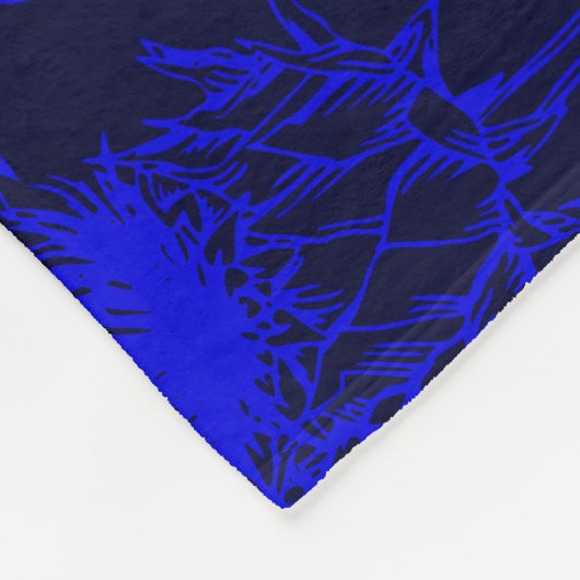 Clan Kennedy Tartan Knot & Flag Fleecedecke (Ecke)