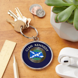 Clan Kennedy Tartan Knot & Flag Schlüsselanhänger