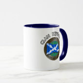 Clan Kennedy Tartan Knot & Flag Tasse (VorderseiteRechts)