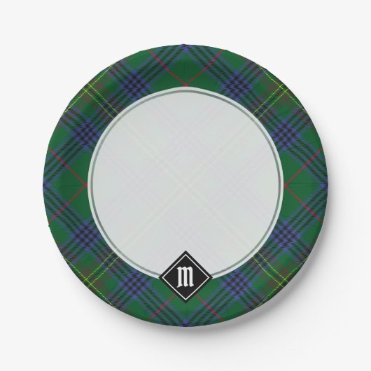 Clan Kennedy Tartan Pappteller (Vorderseite)