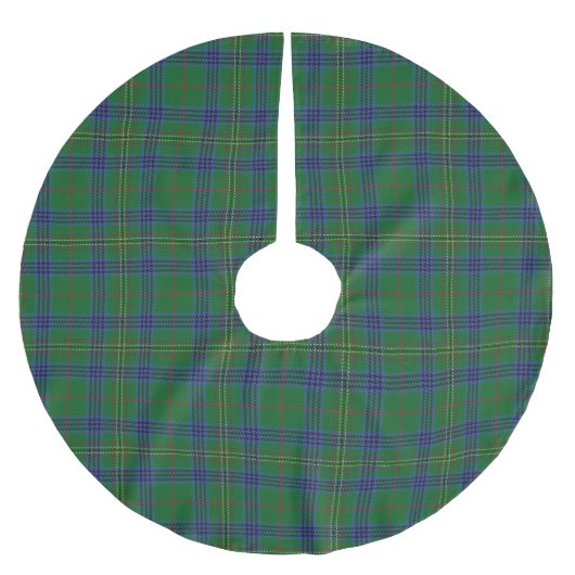Clan Kennedy Tartan Polyester Weihnachtsbaumdecke (Vorderseite)