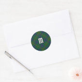 Clan Kennedy Tartan Runder Aufkleber (Umschlag)