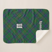 Clan Kennedy Tartan Sherpadecke (Vorderseite (Horizontal))