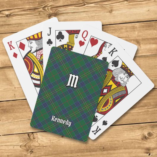 Clan Kennedy Tartan Spielkarten