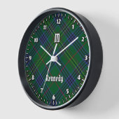 Clan Kennedy Tartan Uhr (Winkel)