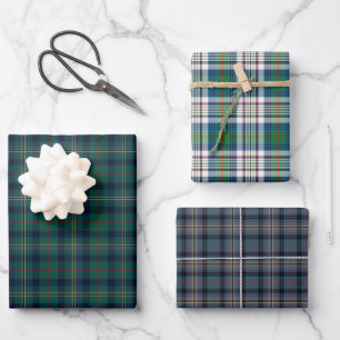 Clan Kennedy Tartan Variationen Geschenkpapier Set