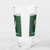 Clan Kennedy Wappen Abzeichen & Tartan Glas (Rechts)