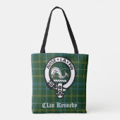 Clan Kennedy Wappen Abzeichen und Tartan Tasche (Rückseite)