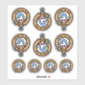 Clan Kennedy Wappen Sticker Set (Blatt)