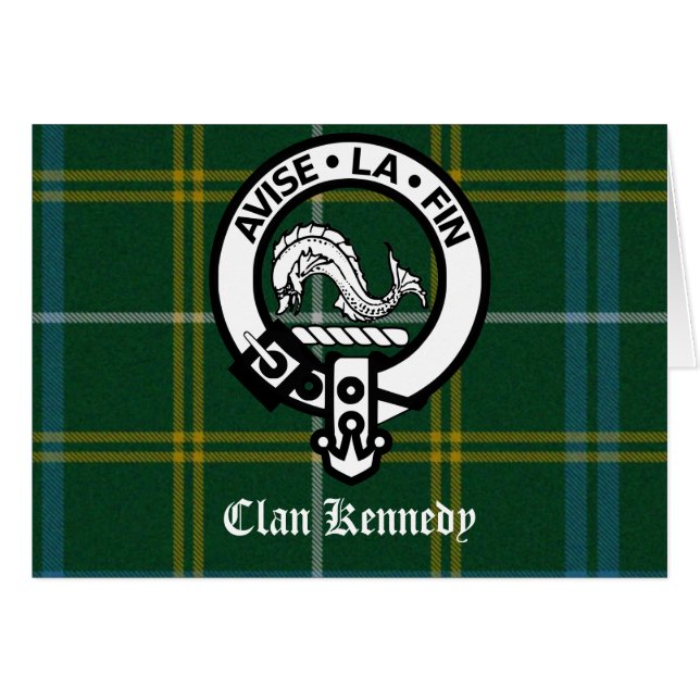 Clan Kennedy Wappen Tartan (Vorderseite (Horizontal))