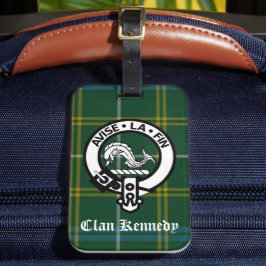 Clan Kennedy Wappen Tartan Gepäckanhänger