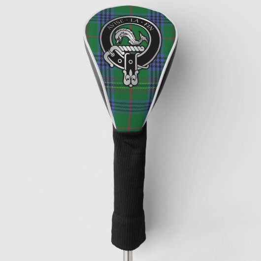 Clan Kennedy Wappen & Tartan Golf Head Cover Headcover (Vorderseite)