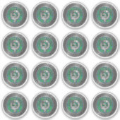 Clan Kennedy Wappen & Tartan Knot Aufkleber (Vorderseite)