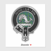 Clan Kennedy Wappen & Tartan Sticker (Blatt)