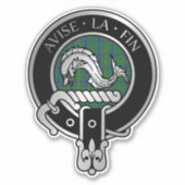 Clan Kennedy Wappen & Tartan Sticker (Vorderseite)