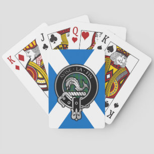 Clan Kennedy Wappen & Tartan über Salreifen Bicycl Spielkarten