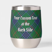 Clan Kennedy Wappen über Tartan (Rückseite)