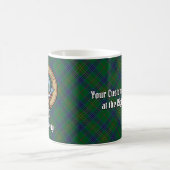 Clan Kennedy Wappen über Tartan Kaffeetasse (Mittel)