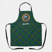 Clan Kennedy Wappen über Tartan Schürze (Vorderseite)
