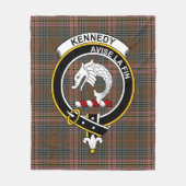 Clan Kennedy Weathered Tartan Kariert Fleecedecke (Vorderseite)