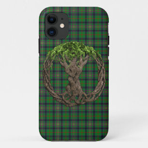 Clan-KennedyTartan und keltischer Baum des Lebens Case-Mate iPhone Hülle
