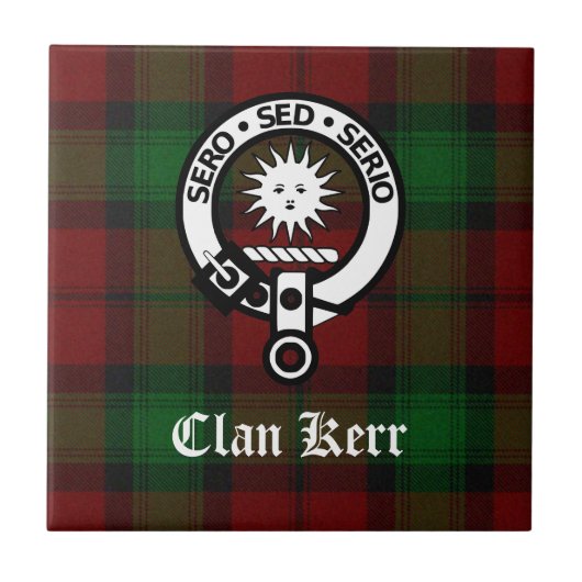 Clan Kerr Decorative Tile Fliese (Vorderseite)