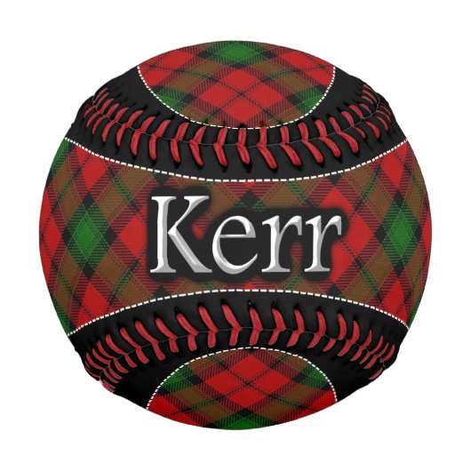 Clan Kerr Scottish Dream Tartan Baseball (Vorderseite)