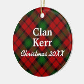 Clan Kerr ScottishTartan Keramik Ornament (Links)