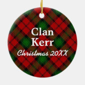 Clan Kerr ScottishTartan Keramik Ornament (Hinten)