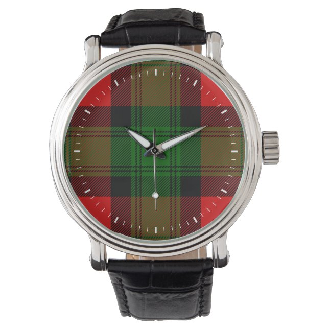 Clan Kerr Tartan Armbanduhr (Vorderseite)