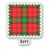 Clan Kerr Tartan Aufkleber (Vorderseite)