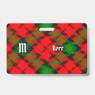 Clan Kerr Tartan Ausweis