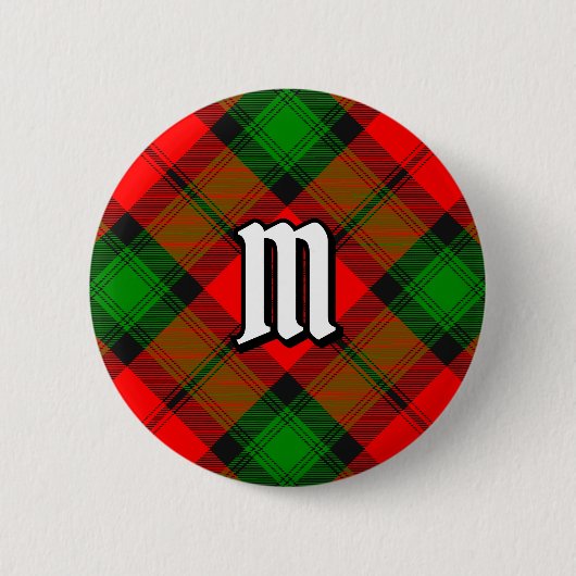 Clan Kerr Tartan Button (Vorderseite)