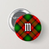 Clan Kerr Tartan Button (Vorne & Hinten)