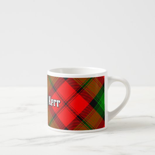 Clan Kerr Tartan Espressotasse (Rechts)