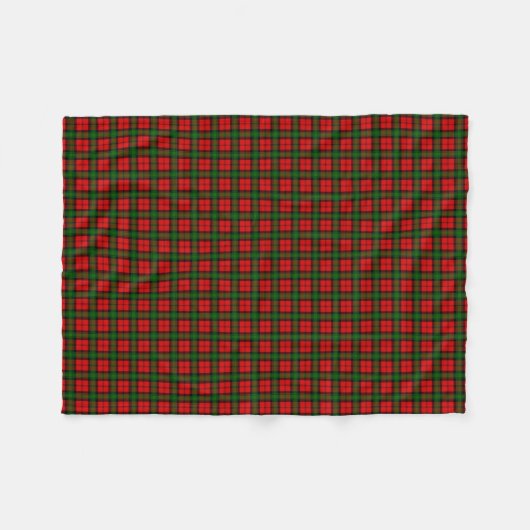 Clan Kerr Tartan Fleecedecke (Vorderseite (Horizontal))