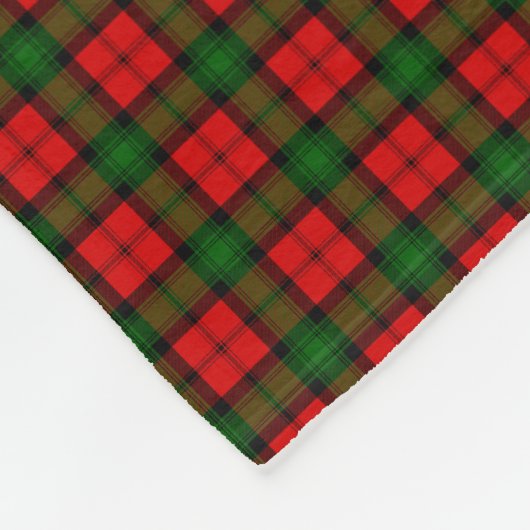 Clan Kerr Tartan Fleecedecke (Ecke)