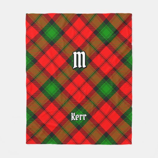 Clan Kerr Tartan Fleecedecke (Vorderseite)