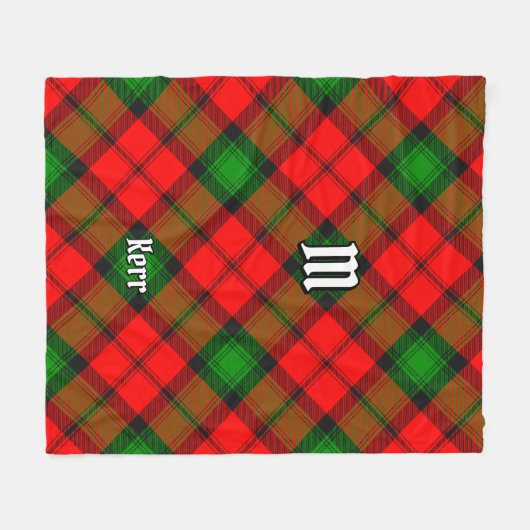 Clan Kerr Tartan Fleecedecke (Vorderseite (Horizontal))