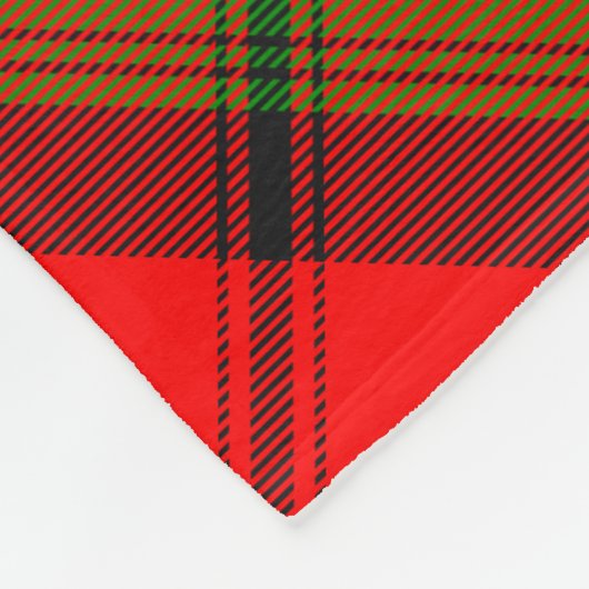 Clan Kerr Tartan Fleecedecke (Ecke)