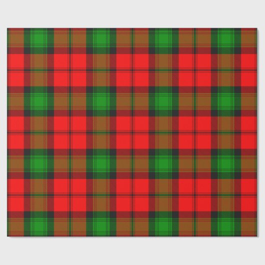 Clan Kerr Tartan Geschenkpapier (Flach)
