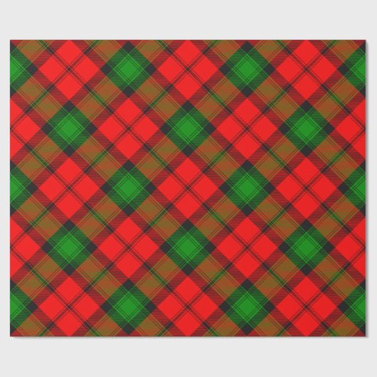 Clan Kerr Tartan Geschenkpapier (Flach)