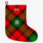 Clan Kerr Tartan Großer Weihnachtsstrumpf (Vorderseite)