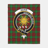 Clan Kerr Tartan Kariert Fleecedecke (Vorderseite)