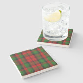Clan Kerr Tartan Kariert Stone Untersetzer (Seitenansicht)