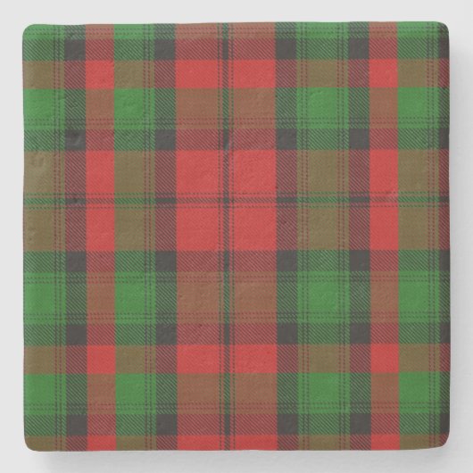 Clan Kerr Tartan Kariert Stone Untersetzer (Vorderseite)